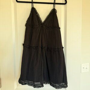 Aritzia Sunday Best Black Mini Dress